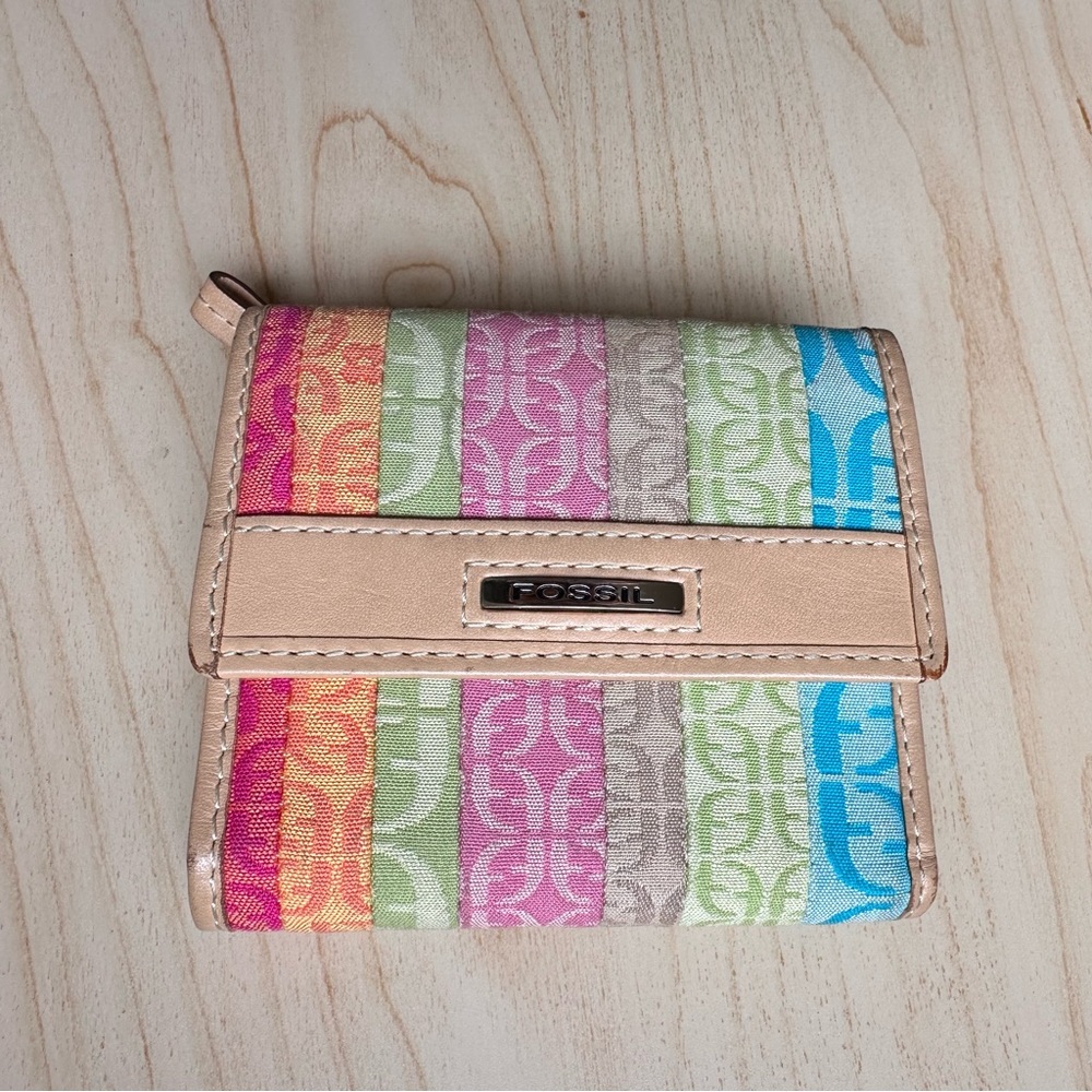 Fossil Multicolor Genuine Leather Wallet - Picture 2 of 8